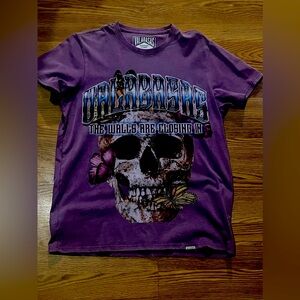 Men’s valabasas t shirt skull and butterfly